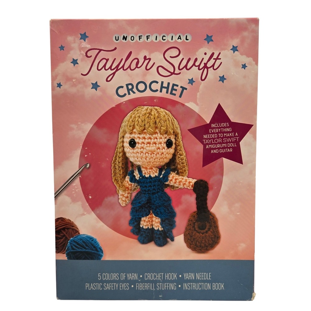 Taylor Swift DIY Crochet Kit Unofficial Swiftie Craft‎ Amigurumi Yarn Kit
